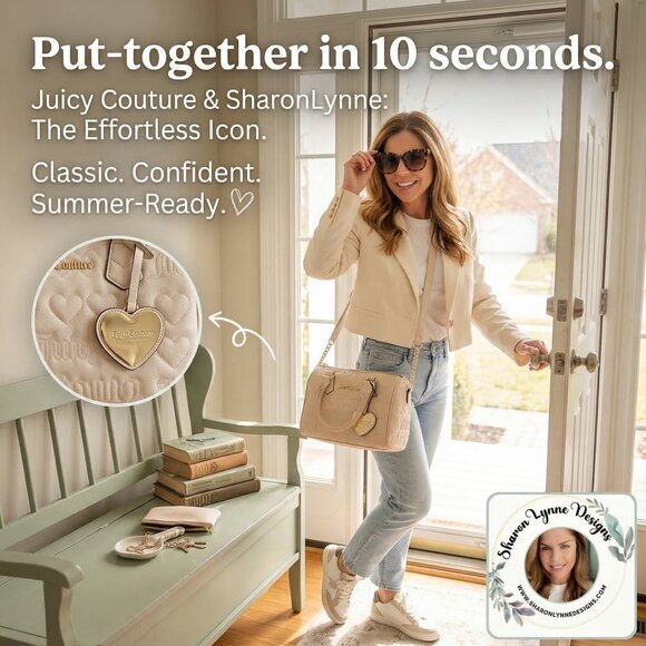 Juicy Couture Beige Satchel bag with crossbody strap - Picture 3 of 10